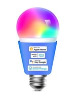 meross Akıllı Wi-Fi ampul, Apple HomeKit ile çalışır, WiFi lamba, LED, çok renkli, kısılabilir ampul, Siri, Alexa, Google Home ve SmartThings ile uyumlu, E27 sıcak beyaz