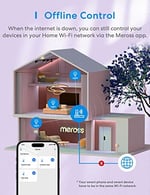 meross Akıllı Wi-Fi ampul, Apple HomeKit ile çalışır, WiFi lamba, LED, çok renkli, kısılabilir ampul, Siri, Alexa, Google Home ve SmartThings ile uyumlu, E27 sıcak beyaz