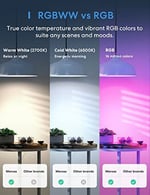 meross Akıllı Wi-Fi ampul, Apple HomeKit ile çalışır, WiFi lamba, LED, çok renkli, kısılabilir ampul, Siri, Alexa, Google Home ve SmartThings ile uyumlu, E27 sıcak beyaz