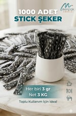 Merpak Şeker Stick Baskılı Stick Toz 3 gr x 1000'li
