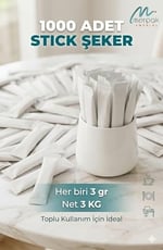 Merpak Şeker Stick Beyaz 3 gr x 1000 Adet