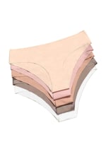 Merry See 5 li Set (BELİ LASTİKLİ) İz Yapmaz Likralı Dikişsiz Lazer Kesim Bikini Slip Külot