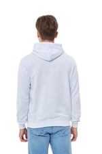 Mesfeno Göğüs Baskılı Regular Fit Siyah Kapüşonlu Sweatshirt