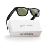 Meta Ray-Ban Wayfarer Akıllı Gözlük Parlak Siyah G15 Yeşil RW4006