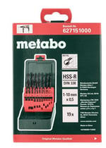 Metabo 627151000 HSS-R Matkap Uç Seti, 19 Parça