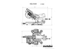 METABO Radial miter saw KGS 216 M - 1500 W - 216 mm