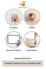metaFox Küllük Kül Tablası Sigara Küllüğü Gümüş Eskitme 4 Adet Model 6 8682874855829
