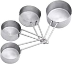Metal Paslanmaz Ölçü Kaşıkları Ölçek Seti 4 Lü