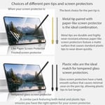 Metal Uçlar/Uçlar Samsung Galaxy Tab S9/S9FE+/S9 Ultra/S8/S8+/S8 Ultra/S7/S7 FE/S6/S6 Lite/S22/S23/S24 Ultra S Kalem, Plastik + Bakır + Titanyum Uçlar/İpuçları+Klips + Düzenleyici (2+6 parça Set)