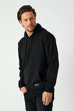 Metalic Siyah-Gri-Lacivert 3'lü Erkek Kapüşonlu Kanguru Cepli Sweatshirt