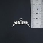 Metallica Deri ip Kolye - Gümüş Kaplama - Kadın Erkek Kolye - No:1017
