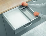 Metaltex Çatal Bıçak Takımı Düzenleyici, Gri ve Siyah, 40-49 cm