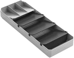 Metaltex Çatal Bıçak Takımı Düzenleyici, Gri ve Siyah, 40-49 cm