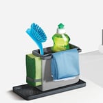 Metaltex TIDY TEX - Plastik Modüler Mutfak Temizlik Düzenleyici, Gri