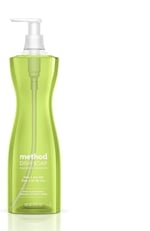 Method Bulaşık sabunu sıvısı, bitkisel bazlı bulaşık deterjanı, sert yağı keser, parlak bir temizlik için, misket limonu + deniz tuzu kokusu, 532 ml sabun pompası şişesi, 1 paket