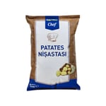 Metro Chef Patates Nişastası, 1 kg, İnce Toz Kıvamında, Gıda ve Pastacılık İçin