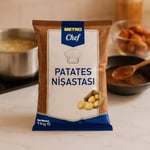 Metro Chef Patates Nişastası, 1 kg, İnce Toz Kıvamında, Gıda ve Pastacılık İçin
