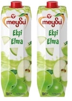 Meysu 1 Litre Ekşi Elma Meyveli İçecek 2li paket