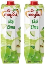 Meysu 1 Litre Ekşi Elma Meyveli İçecek 2li paket