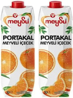 Meysu 1 Litre Portakal Meyveli İçecek 2li paket