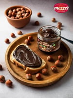 Mezzet%40 Fındıklı Kakaolu Krema 300 G - Rafine Şekersiz, Katkısız, Koruyucusuz, Vegan, Sürülebilir Tatlı