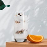 Mfacoy İçecek Bardağı Seti 8-4 Uzun Cam Bardak 500 ml ve 4 Kısa Sapsız Şarap Kadehi 368 ml, Highball Bardakları, Kokteyl, Bira, Şarap, Viski, Su ve Meyve Suyu İçecekleri için Cam Setleri