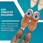 MG02 - Silikon 3/4 Ortopedik | Ark Destekli, Darbe Emici, Topuk Dikeni Için Yumuşak Iç Tabanlık (41-43)