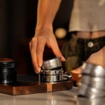 MHW-3BOMBER 58 mm Espresso Filtre Sepeti, 20g Çift Katmanlı Paslanmaz Çelik Yüksek Hassasiyetli Ekstraksiyon Portafilter Sepet Filtresi Çoğu 58 mm Portafiltreye Uyar, Ridged, FB5629-OS