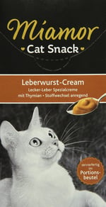 Miamor Leberwurst Cream Ciğerli Kedi Ödül Maması 6×15g (11 Adet)