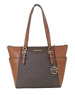 Michael Kors Charlotte Büyük Üst Fermuarlı Tote Çanta
