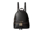 Michael Kors Kadın Rhea Zip Sırt Çantası Çanta, Siyah, 25.4x29.9x11.4 santimetre