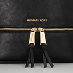 Michael Kors Kadın Rhea Zip Sırt Çantası Çanta, Siyah, 25.4x29.9x11.4 santimetre