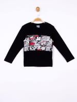 Mickey Uzun Kol Tshirt MC18356 Siyah