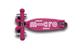 Micro Maxi Deluxe Foldable Led 3 Tekerlekli Katlanabilir Scooter Fuşya, 5-12 Yaş, Ayarlanabilir Gidon, Işıklı Tekerlekler, 50 Kg Taşıma Kapasitesi