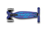 Micro Maxi Deluxe Foldable Led 3 Tekerlekli Katlanabilir Scooter Navy Blue, 5-12 Yaş, Ayarlanabilir Gidon, Işıklı Tekerlekler, 50 Kg Taşıma Kapasitesi