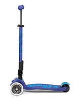 Micro Maxi Deluxe Foldable Led 3 Tekerlekli Katlanabilir Scooter Navy Blue, 5-12 Yaş, Ayarlanabilir Gidon, Işıklı Tekerlekler, 50 Kg Taşıma Kapasitesi