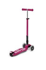 Micro Maxi Deluxe Foldable Led 3 Tekerlekli Katlanabilir Scooter Fuşya, 5-12 Yaş, Ayarlanabilir Gidon, Işıklı Tekerlekler, 50 Kg Taşıma Kapasitesi
