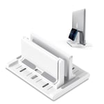 Microcase Ayarlanabilir Çok Amaçlı Telefon Tutuculu Laptop Notebok Macbook için Dikey Stand-AL4495 (Siyah)