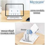Microcase Ayarlanabilir Çok Amaçlı Telefon Tutuculu Laptop Notebok Macbook için Dikey Stand-AL4495 (Siyah)