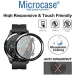 Microcase Huawei Watch GT2 46mm Tam Kaplayan Kavisli Ekran Koruyucu 3D Pet Film - Siyah