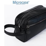 Microcase Unisex 2 Gözlü Günlük Portföy Tıraş Makyaj Kuzu Derisi El Çantası-AL4433
