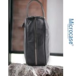 Microcase Unisex 2 Gözlü Günlük Portföy Tıraş Makyaj Kuzu Derisi El Çantası-AL4433