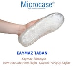 Microcase Unisex Kaymaz Taban Deniz Havuz Doğa Rafting Ayakkabısı Şeffaf Tasarım-AL4496 (Şeffaf, 46)