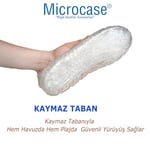 Microcase Unisex Kaymaz Taban Deniz Havuz Doğa Rafting Ayakkabısı Şeffaf Tasarım-AL4496 (Şeffaf, 44-45)