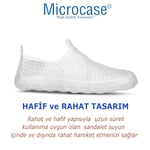 Microcase Unisex Kaymaz Taban Deniz Havuz Doğa Rafting Ayakkabısı Şeffaf Tasarım-AL4496 (Şeffaf, 44-45)
