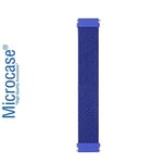 Microcase Universal 20 mm Akıllı Saatler için 155 mm Esnek Hasır Örgü Kordon Kayış - KY33