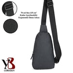 Microcase YB Collection Unisex Kulaklık Çıkışlı Çapraz Göğüs Sırt Çantası - Füme AL3631