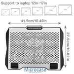 Microcase ZR608 Telefon Tutacaklı 6 Kademe Yükseklik Ayarlı 8 Fanlı Laptop Soğutucu - AL5211
