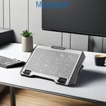 Microcase ZR608 Telefon Tutacaklı 6 Kademe Yükseklik Ayarlı 8 Fanlı Laptop Soğutucu - AL5211
