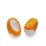 Microplane Flexi Zesti Narenciye rendeleyici, Paslanmaz çelik, Turuncu, 7,62 x 3,81 x 5,72 cm